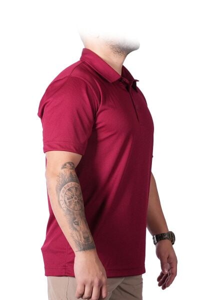 Mecanik® Dry Touch® Polo Yaka Bordo Tişört