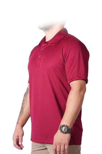 Mecanik® Dry Touch® Polo Yaka Bordo Tişört