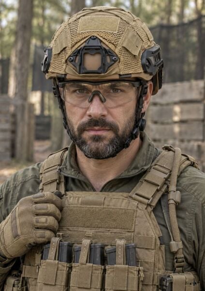 Ballistic Defence Airsoft Kılıflı Camel Kask
