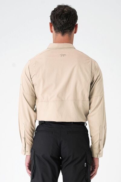 MECANIK® Prime Mete Gömlek - Bej XXL