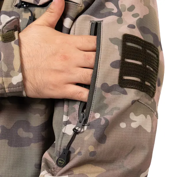 Ballistic Defence | WARDEN MP Hava Koşullarına Dayanıklı Mont Yeşil Camo