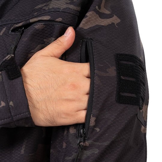 Ballistic Defence | WARDEN MP Hava Koşullarına Dayanıklı Mont Siyah Camo