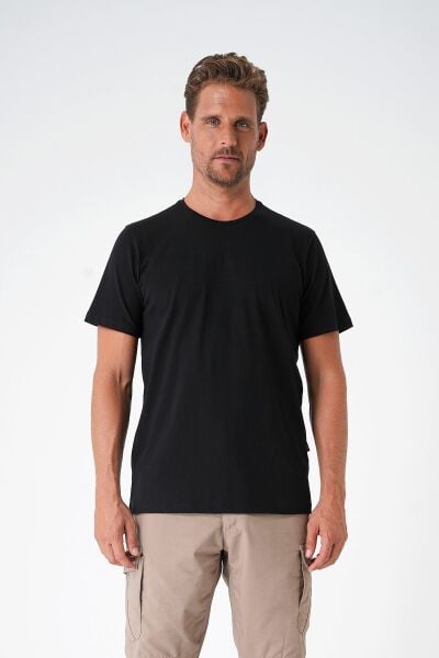 Mecanik Casual Neo Organic Siyah Tişört