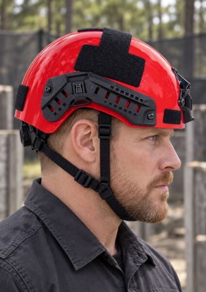 Ballistic Defence | Airsoft Kırmızı Kask (Kılıfsız)