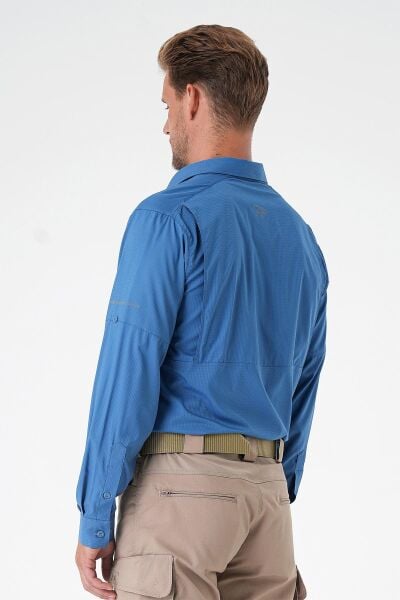 MECANIK® Prime Mete Gömlek - Indigo Mavi XL