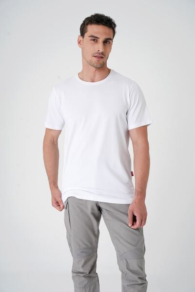 Mecanik Casual Neo Organic Beyaz Tişört