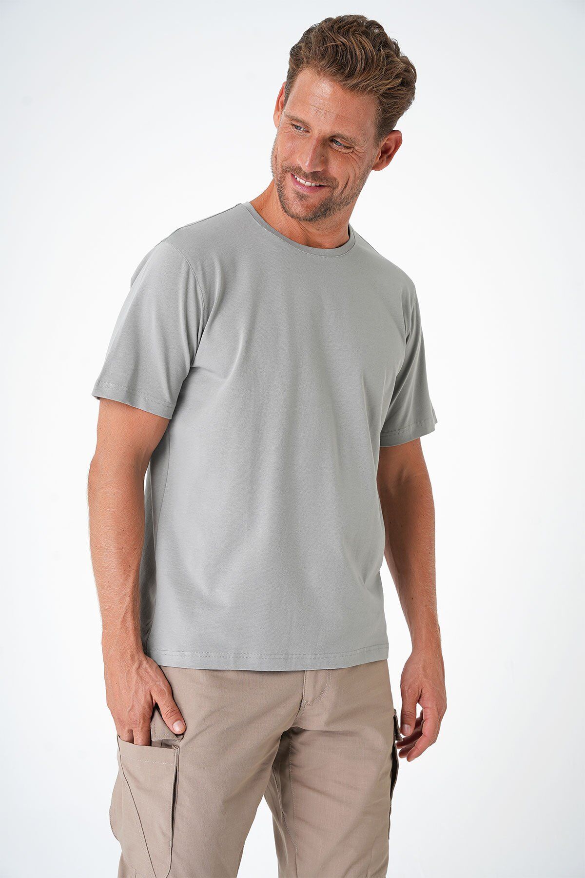 Casual Neo Organic T-Shirt Gri