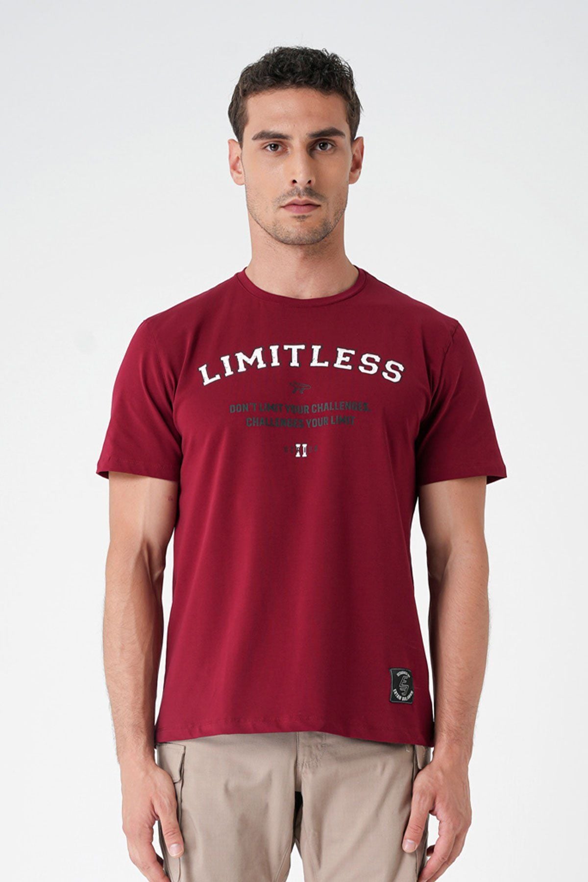 Canik Limitless Baskılı Bordo Tişört (By Ertan Balaban)