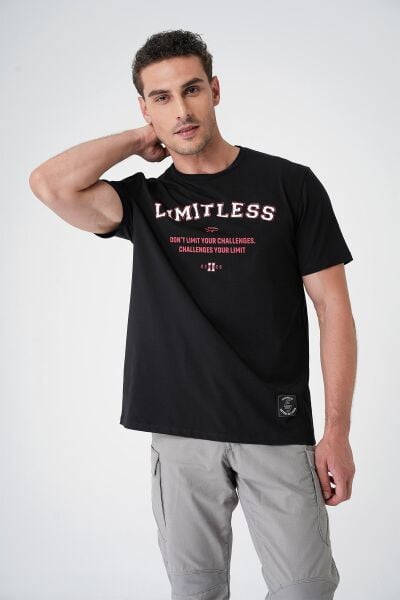Canik Limitless Baskılı Siyah Tişört (By Ertan Balaban)