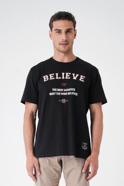 Believe T-Shirt By Ertan Balaban Siyah