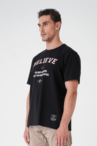 Believe T-Shirt By Ertan Balaban Siyah