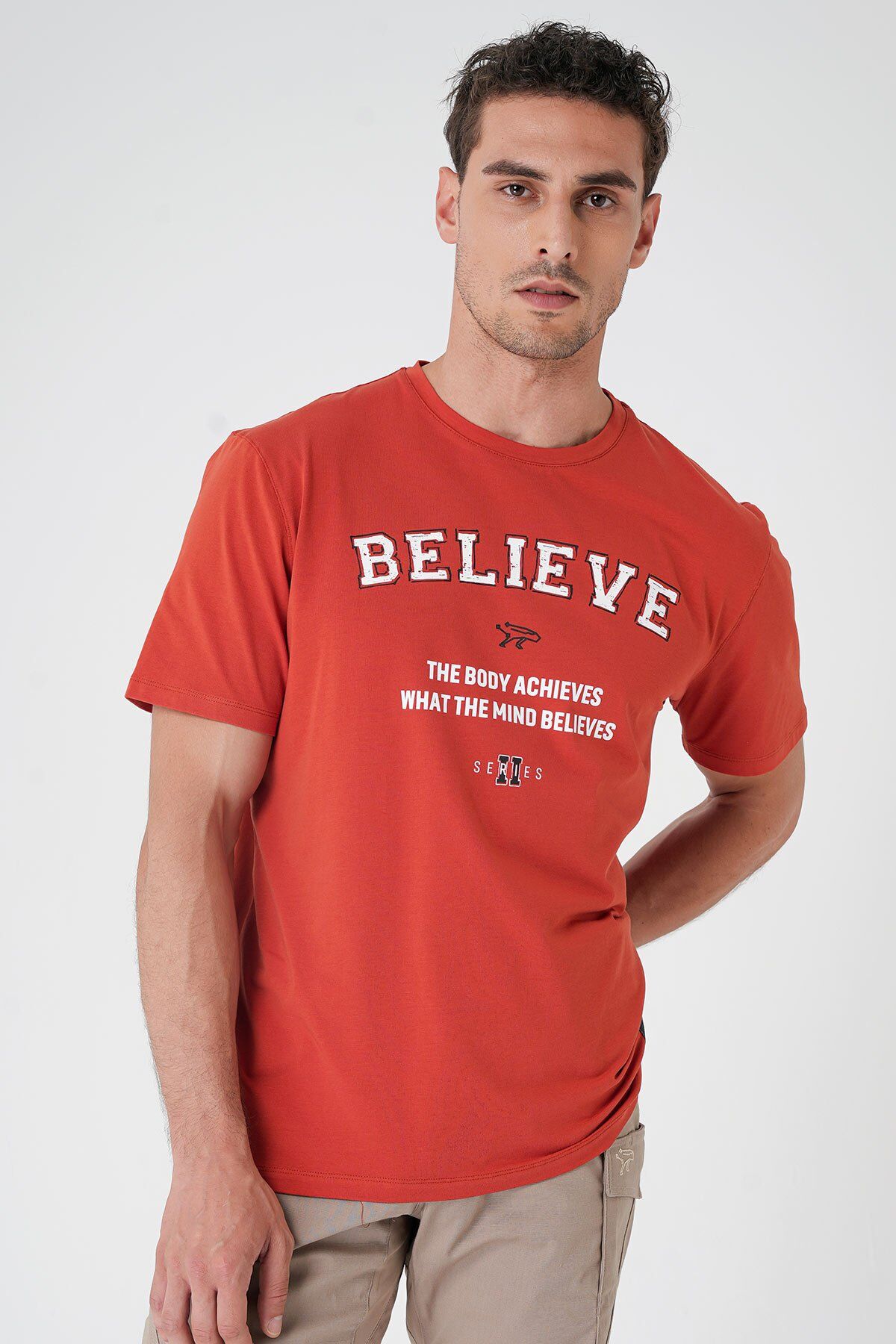 Believe T-Shirt By Ertan Balaban Turuncu
