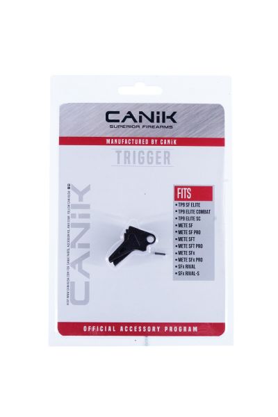 CANiK Gelişmiş 90 Derece Düz Alüminyum Tetik - Graphite Black/Riot