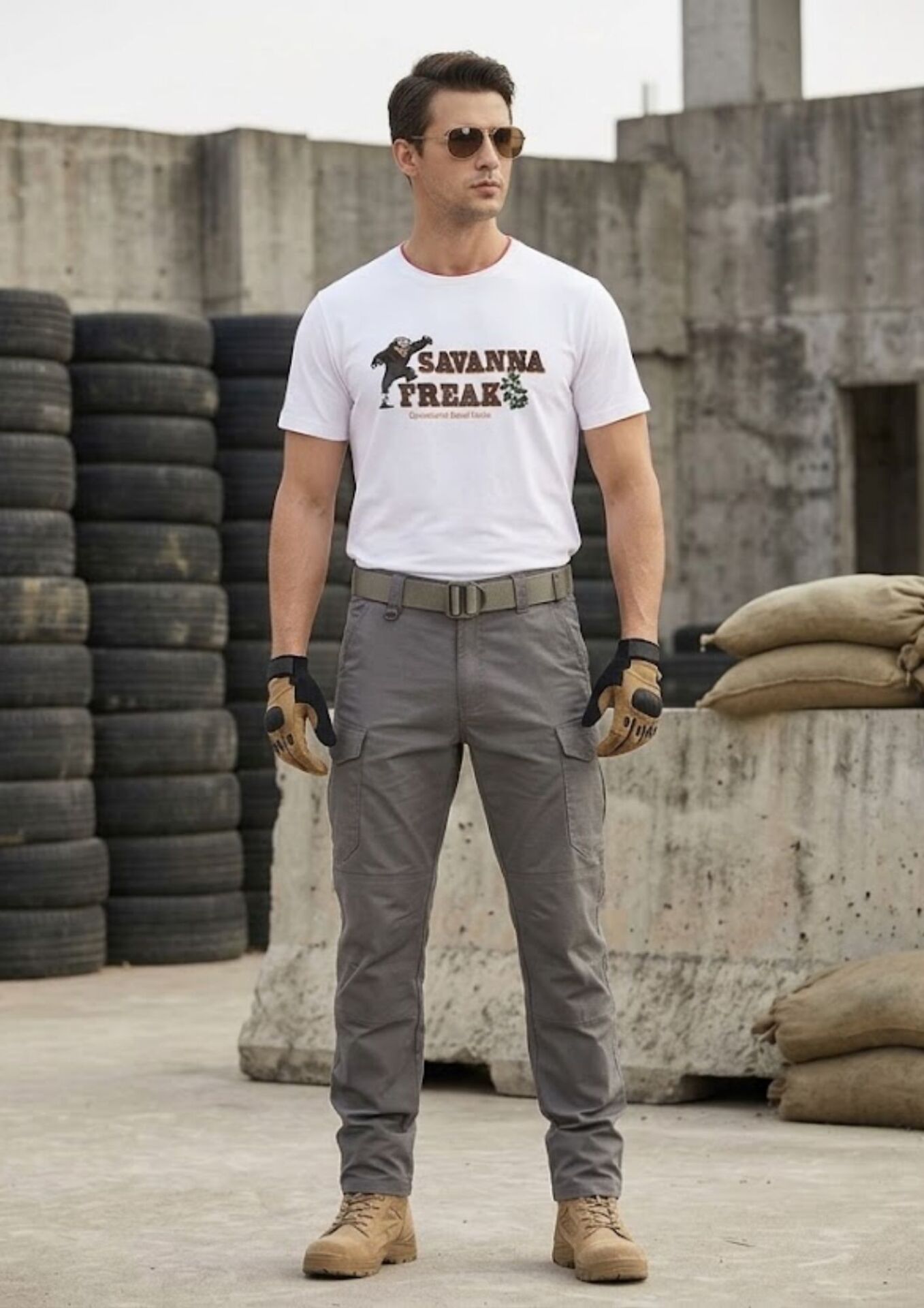 CASUAL NEO ORGANIC T-SHIRT BASKILI (Savanna Freak)