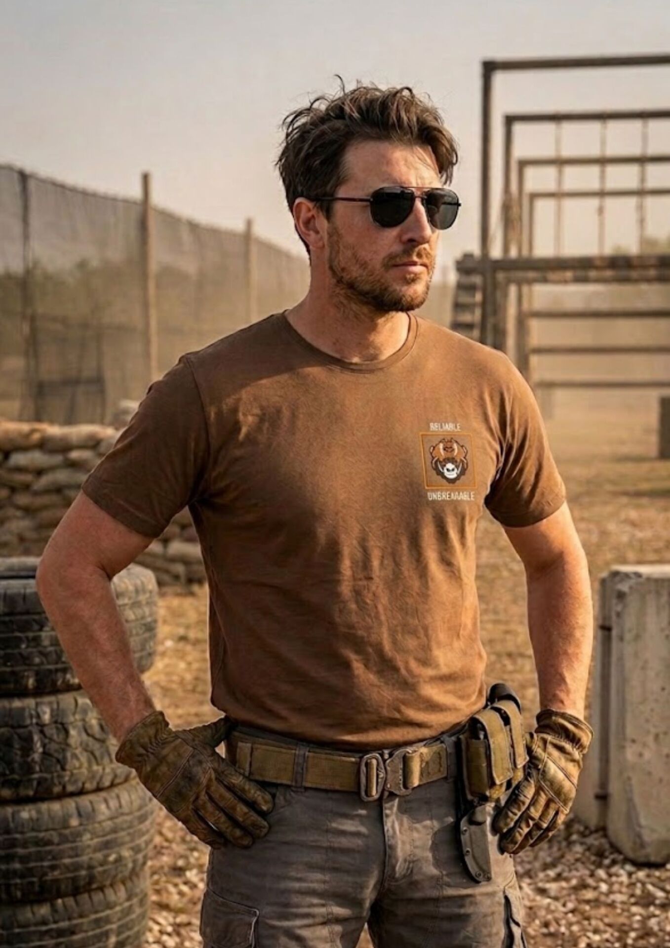 Casual Neo Organic Relentless, Unbreakable Baskılı Tişört
