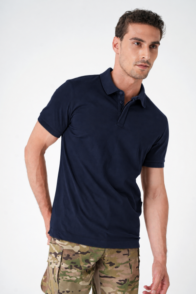 Canik Casual Ryker Polo Yaka Lacivert Tişört