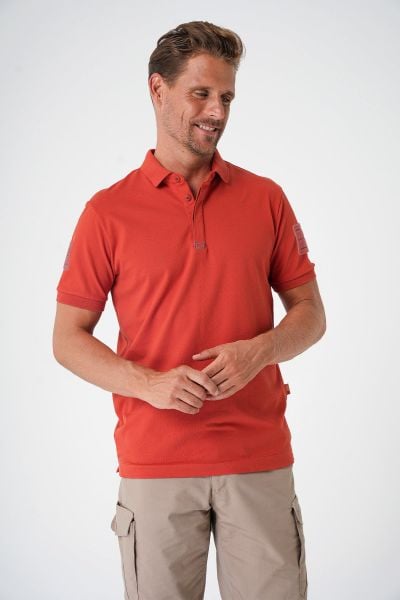 Cırtlı Casual Ryker Polo T-shirt - Kiremit