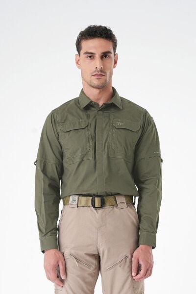 MECANIK® Alpha Mete Gömlek - Zeytin Yeşili