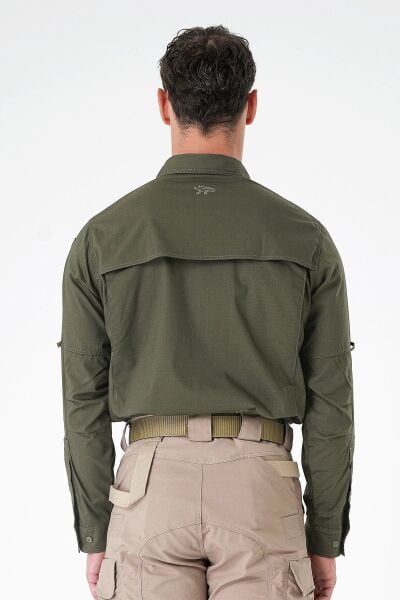 MECANIK® Alpha Mete Gömlek - Zeytin Yeşili