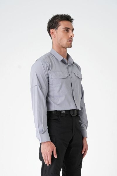 MECANIK® Prime Mete Gömlek Gri