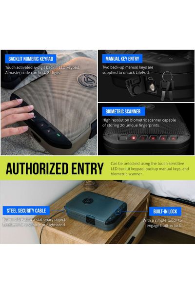 Vaultek LifePod 2.0 Biometric Special Edition - SandStone