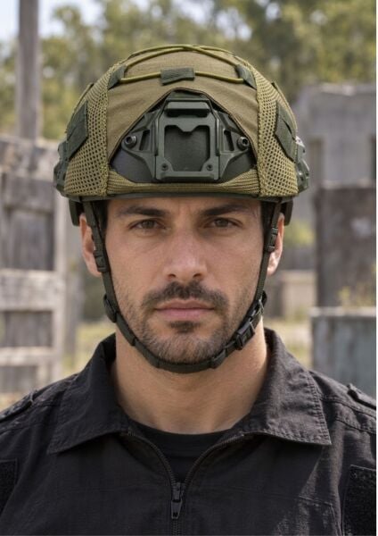 Ballistic Defence Airsoft Kılıflı Haki Kask