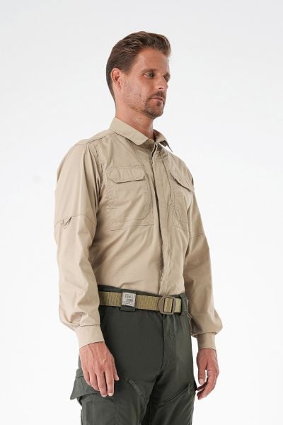 MECANIK® Alpha Mete Gömlek BEJ - XXL