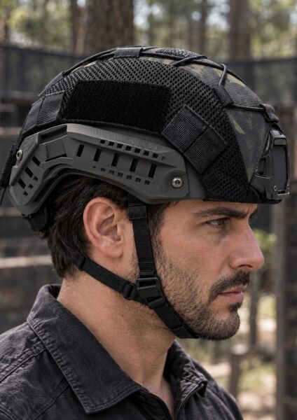 Ballistic Defence Airsoft Kılıflı Siyah Kask