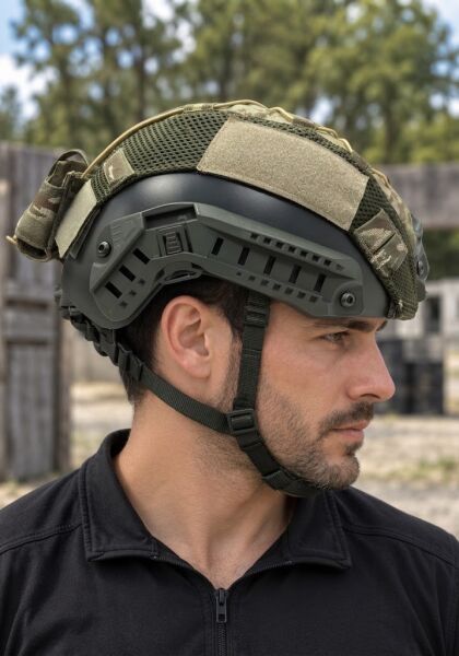 Ballistic Defence Airsoft Kılıflı Haki Camo Kask