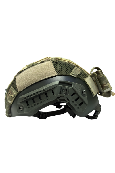 Airsoft Kask Haki Camo (Kılıflı)