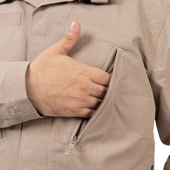 Ballistic Defence | WARDEN 1.0 Taktik Operasyonel Düğmeli Gömlek Bej