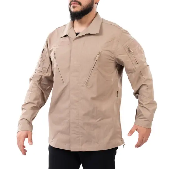Ballistic Defence | WARDEN 1.0 Taktik Operasyonel Düğmeli Bej Gömlek