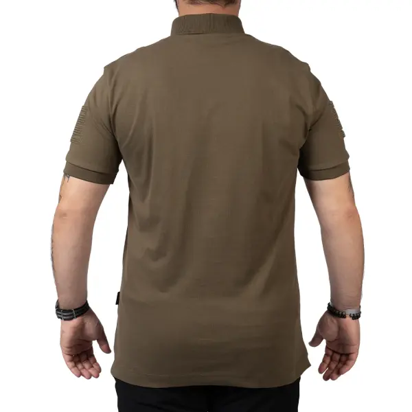 Ballistic Defence | Aegean 1.0 Polo Yaka Haki Tişört