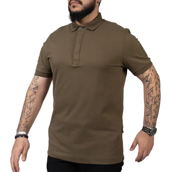 Ballistic Defence | Aegean 1.0 Polo Yaka Haki Tişört
