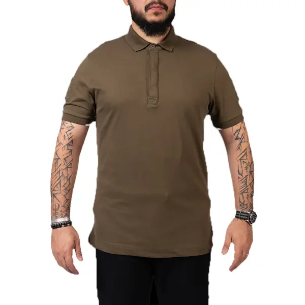 Ballistic Defence | Aegean 1.0 Polo Yaka Haki Tişört