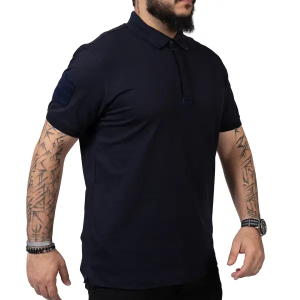 Ballistic Defence | Aegean 1.0 Polo Yaka Lacivert Tişört