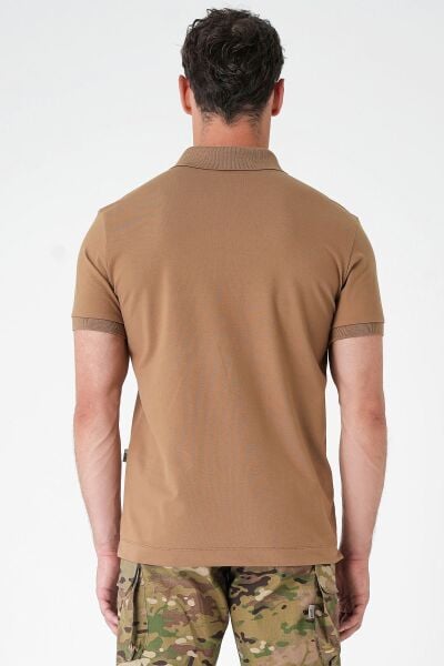 Canik Casual Ryker Polo Yaka Camel Tişört