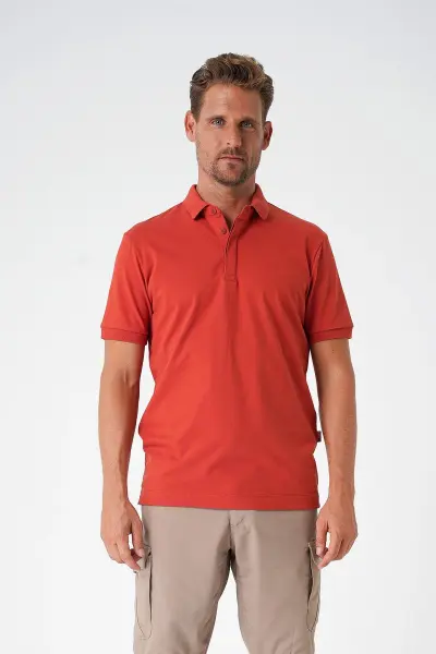 Canik Casual Ryker Polo Yaka Kiremit Tişört
