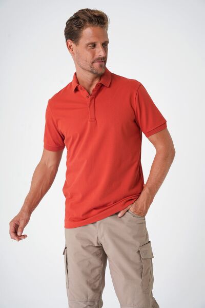 Canik Casual Ryker Polo Yaka Kiremit Tişört