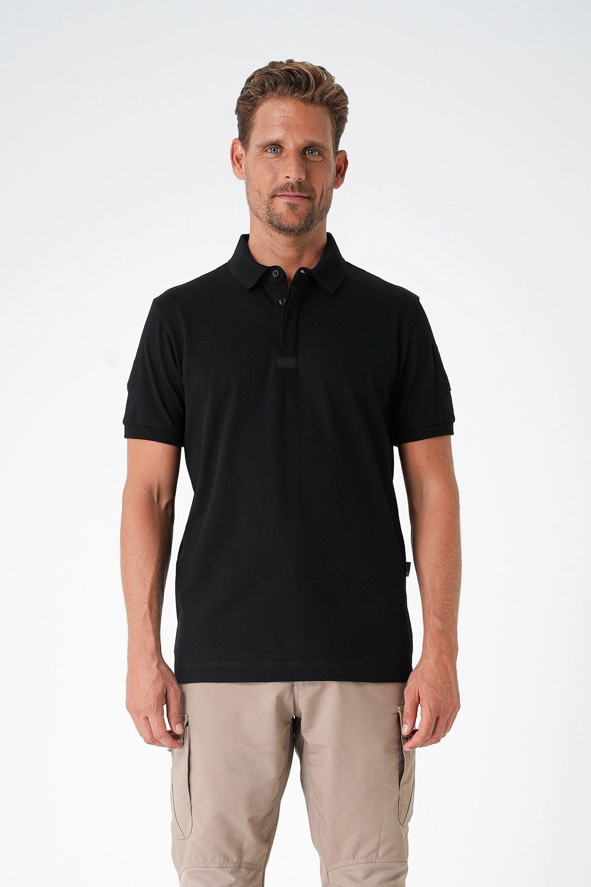 Canik Casual Ryker Polo Yaka Siyah Tişört