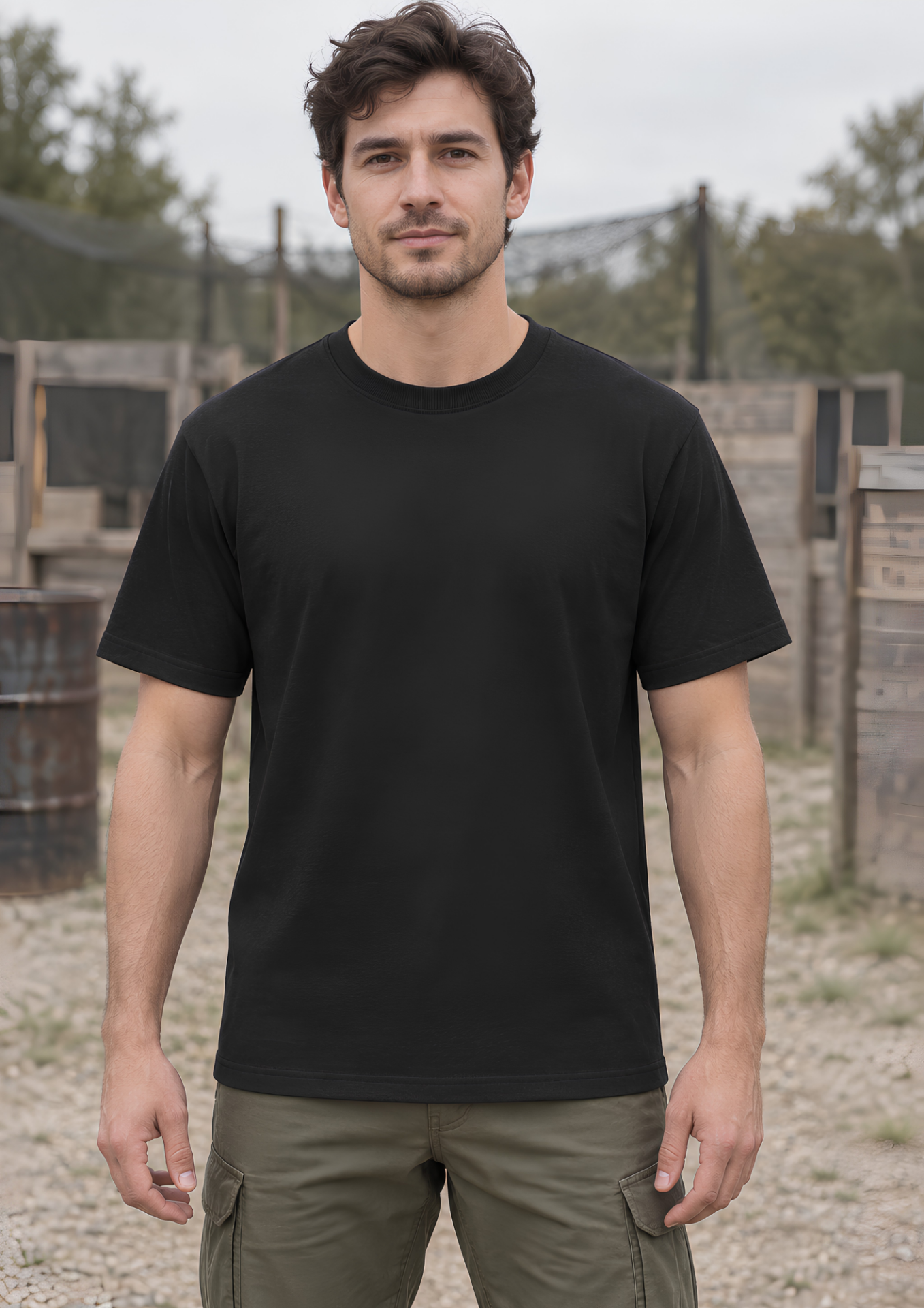 Raiders Outdoor Siyah Taktik Tişört